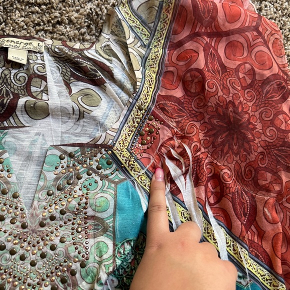 boho multicolored top by energé 🧡 - Picture 5 of 11